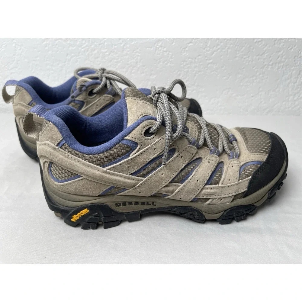 Merrell Moab 3 Hiking Shoes Womens Sz 6.5 Waterproof Sneakers Gray Blue Altitude